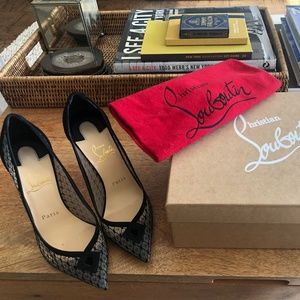 Christian Louboutin Neoalto 100 Dentelle Resille